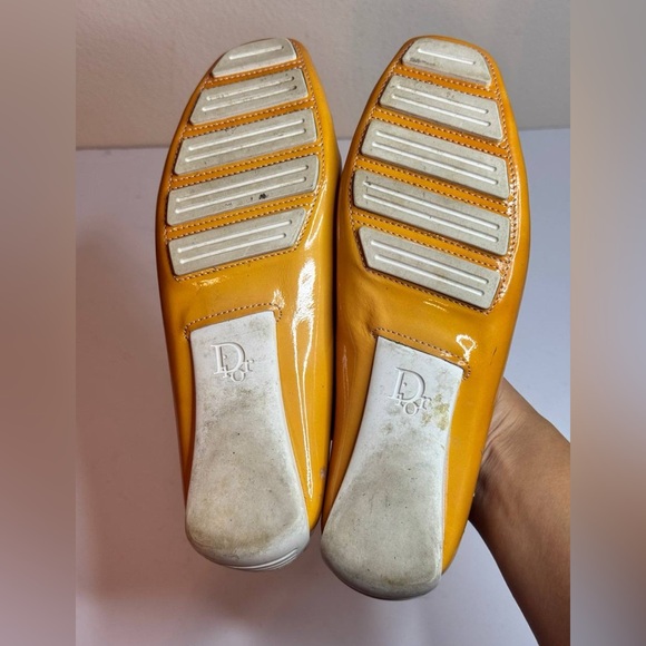 Christian Dior Women’s Patent Leather Loafers Metal Buckle Size 36.5 - Picture 7 of 10